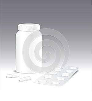 Template for pharmaceuticals and pharmacy of pills