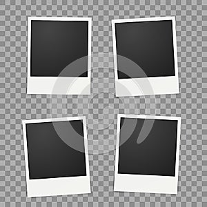 Template for photo, Polaroid frames vector for design