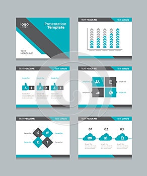 Template presentation slides background design