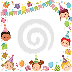 Modello è un pronto un invito O festa di compleanno carta 