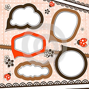 Template speak bubbles, vector