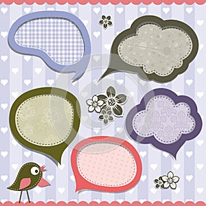 Template speak bubbles, vector