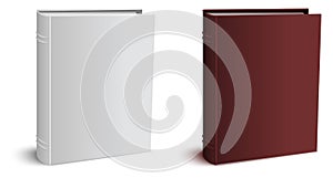 Template three-dimensional hardcover closed book