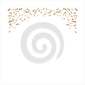 Flying Golden Confeti