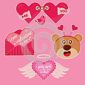 template valentines day background pink. 02