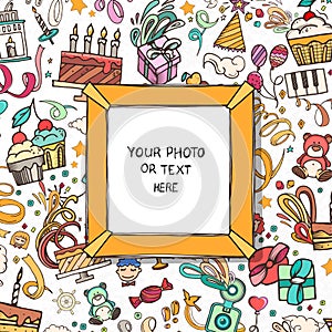 Template vector photo frames