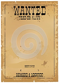 Template is wanted dead or alive.