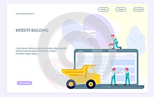 Template of website development