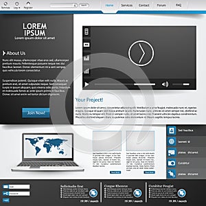 Template for website,