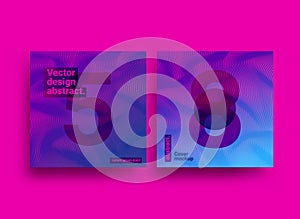 Templates designs with abstract background and trendy vibrant co