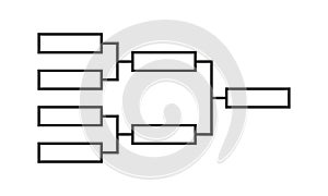 Templates of vector tournament brackets for 32 teams. Blank bracket template