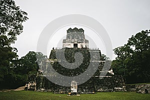 Temple 2 on the Grand plaza in Tikal
