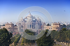 Temple Akshardham in sunny day, Delhi, India