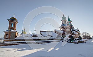 Temple of all religions in winter