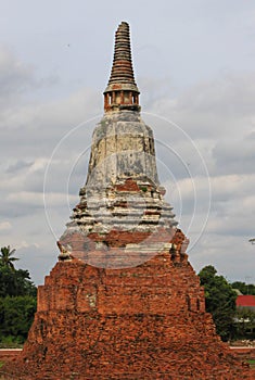Temple ancient in Wat Chai Watthanaram