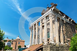 The Temple of Antoninus and Faustina in Roman Forum, Rome