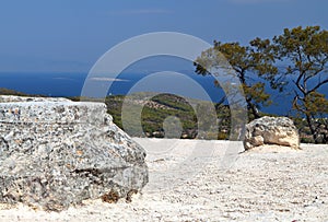 Temple of Aphaea at Aegina, Greece photo