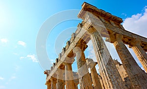 Temple of Aphaea in Aegina Island photo