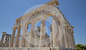 Temple of Aphaea. Aegina Island Greece