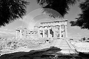Temple of Aphaea in Aegina photo