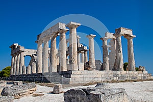 Temple of Aphaea on the Greek Island of Aegina