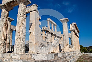 Temple of Aphaea on the Greek Island of Aegina