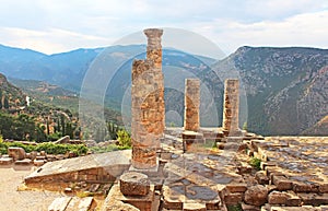 Temple of Apollo in Delphi, Greece