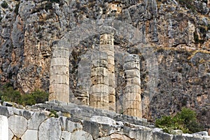Temple of Apollo at Delphi oracle archaeological s