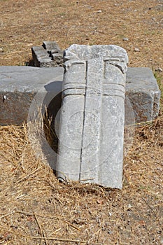 Temple Apollo Erethimios in the village of Theologos on Rhodes in Greece