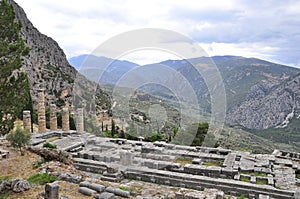 Temple of Apollo ruins - Delphi 2022 - Delphi 2021