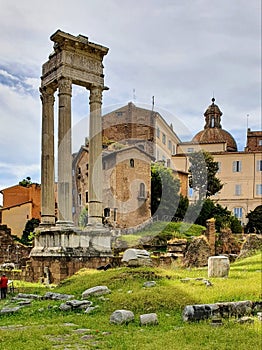 The Temple of Apollo Sosianus, Rome, Italy.