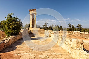 Temple of Apollo at sunset, Limassol District, Cyprus