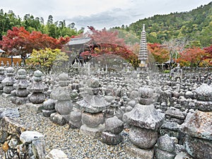 Temple in Arashiyama, Kyoto, Japan in Autumn season