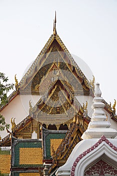 Temple arch, the art in thai temple, bangkok thailand