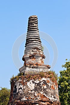 Temple area Wat Phra Si Sanphet, Royal Palace in Ayutthaya