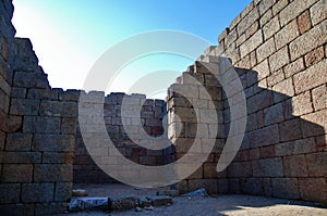 The Temple of Athena in the ancient city of Latmos Heraklia, in the village of KapÄ±kÄ±rÄ±, on the eastern side of Lake Bafa.