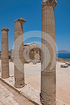 Temple of Athena Lindia Acropolis at Lindos, Rhodes