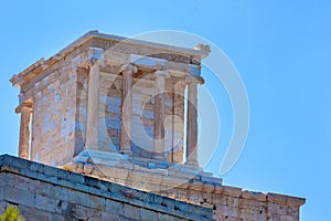 Temple of Athena Nike on the Acropolis in Athens