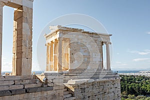 Temple of Athena Nike in the Acropolis, Athens Greece