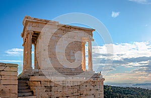 The Temple of Athena Nike, on the Acropolis of Athens, Greece