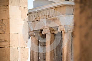 Temple of Athena Nike in Acropolis of Athens, Greece