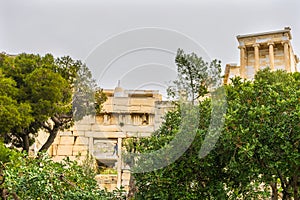 Temple Athena Nike Propylaea Ancient Entrance Acropolis Athens G