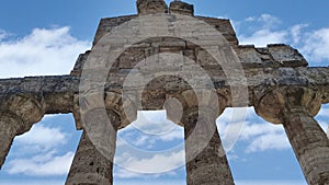 The Temple of Athena at Paestum is a Greek temple dedicated to the goddess Athena