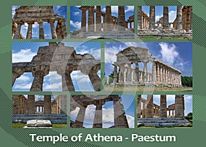 The Temple of Athena at Paestum is a Greek temple dedicated to the goddess Athena