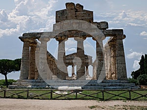 The Temple of Athena at Paestum is a Greek temple dedicated to the goddess Athena