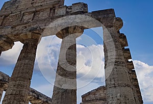 The Temple of Athena at Paestum is a Greek temple dedicated to the goddess Athena