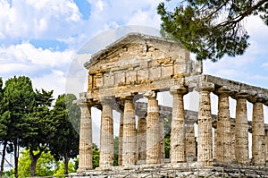 Temple of Athena at Paestum was an ancient Greek city in Magna Graecia