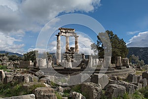 Temple of Athena Pronaia in Delphi