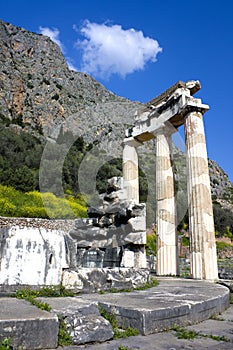 Temple of Athena Pronea, Delphi, Greece