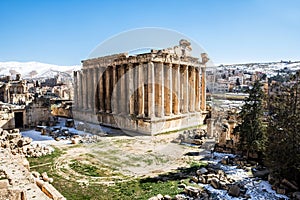 Temple of Bacchus, Heliopolis Roman ruins, Baalbek, Lebanon